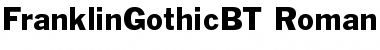 Download Franklin Gothic Regular Font Title Preview