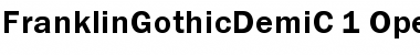 Download FranklinGothicDemiC Regular Font Title Preview