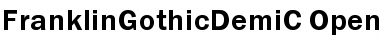 Download FranklinGothicDemiC Regular Font Title Preview