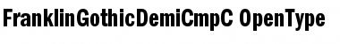 Download FranklinGothicDemiCmpC Regular Font Title Preview