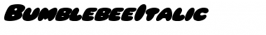 Download BumblebeeItalic Regular Font Title Preview