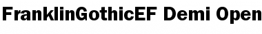 Download FranklinGothicEF Demi Font Title Preview