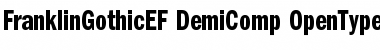 Download FranklinGothicEF DemiComp Font Title Preview