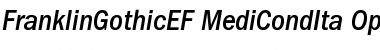Download FranklinGothicEF MediCondIta Font Title Preview