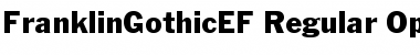 Download FranklinGothicEF Regular Font Title Preview