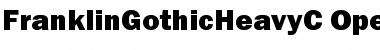 Download FranklinGothicHeavyC Regular Font Title Preview