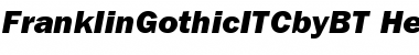 Download ITC Franklin Gothic Heavy Italic Font Title Preview