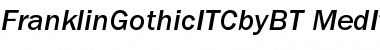 Download ITC Franklin Gothic Medium Italic Font Title Preview