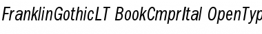 Download ITC Franklin Gothic LT Book Compressed Italic Font Title Preview