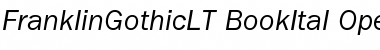 Download ITC Franklin Gothic LT Book Italic Font Title Preview