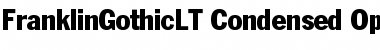 Download Franklin Gothic LT Condensed Font Title Preview