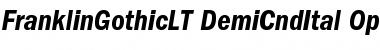 Download ITC Franklin Gothic LT Demi Condensed Italic Font Title Preview