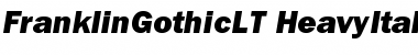 Download ITC Franklin Gothic LT Heavy Italic Font Title Preview