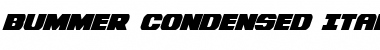 Download Bummer Condensed Italic Condensed Italic Font Title Preview