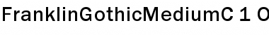 Download FranklinGothicMediumC Regular Font Title Preview