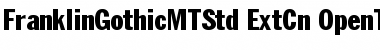 Download Franklin Gothic MT Std Regular Font Title Preview