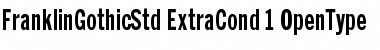 Download Franklin Gothic Std Extra Condensed Font Title Preview