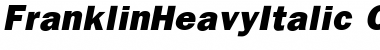 Download Franklin HeavyItalic Font Title Preview