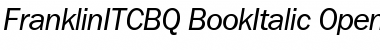 Download Franklin ITC BQ Regular Font Title Preview