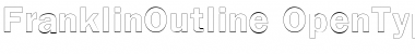 Download Franklin Outline Font Title Preview