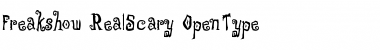 Download Freakshow RealScary Font Title Preview