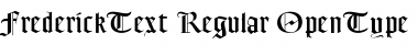 Download FrederickText Regular Font Title Preview