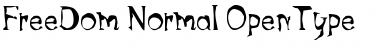 Download FreeDom Normal Font Title Preview