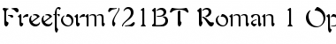 Download Freeform 721 Regular Font Title Preview