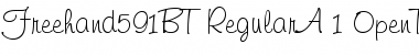 Download Freehand 591 Regular Font Title Preview