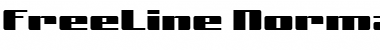 Download FreeLine Normal Font Title Preview