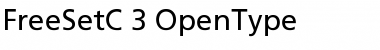 Download FreeSetC Regular Font Title Preview