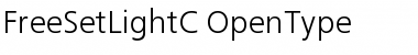 Download FreeSetLightC Regular Font Title Preview