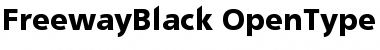 Download FreewayBlack Regular Font Title Preview