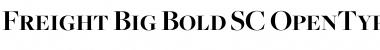 Download Freight Big Bold SC Font Title Preview