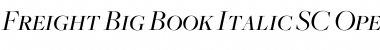 Download Freight Big Book Italic SC Font Title Preview