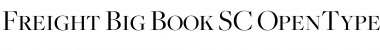Download Freight Big Book SC Font Title Preview
