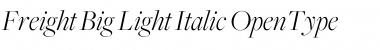Download Freight Big Light Italic Font Title Preview