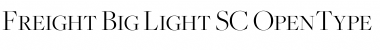 Download Freight Big Light SC Font Title Preview