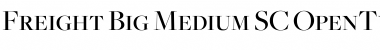 Download Freight Big Medium SC Font Title Preview