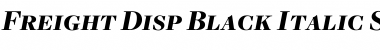 Download Freight Disp Black Italic SC Font Title Preview