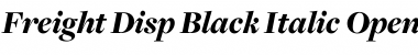 Download Freight Disp Black Italic Font Title Preview