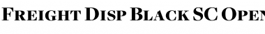 Download Freight Disp Black SC Font Title Preview