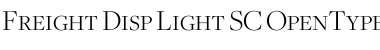 Download Freight Disp Light SC Font Title Preview
