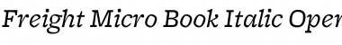 Download Freight Micro Book Italic Font Title Preview