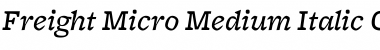 Download Freight Micro Medium Italic Font Title Preview