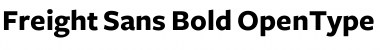 Download Freight Sans Bold Font Title Preview