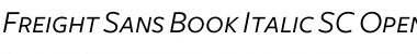 Download Freight Sans Book Italic SC Font Title Preview