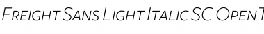 Download Freight Sans Light Italic SC Font Title Preview
