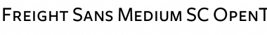Download Freight Sans Medium SC Font Title Preview