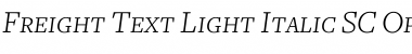 Download Freight Text Light Italic SC Font Title Preview